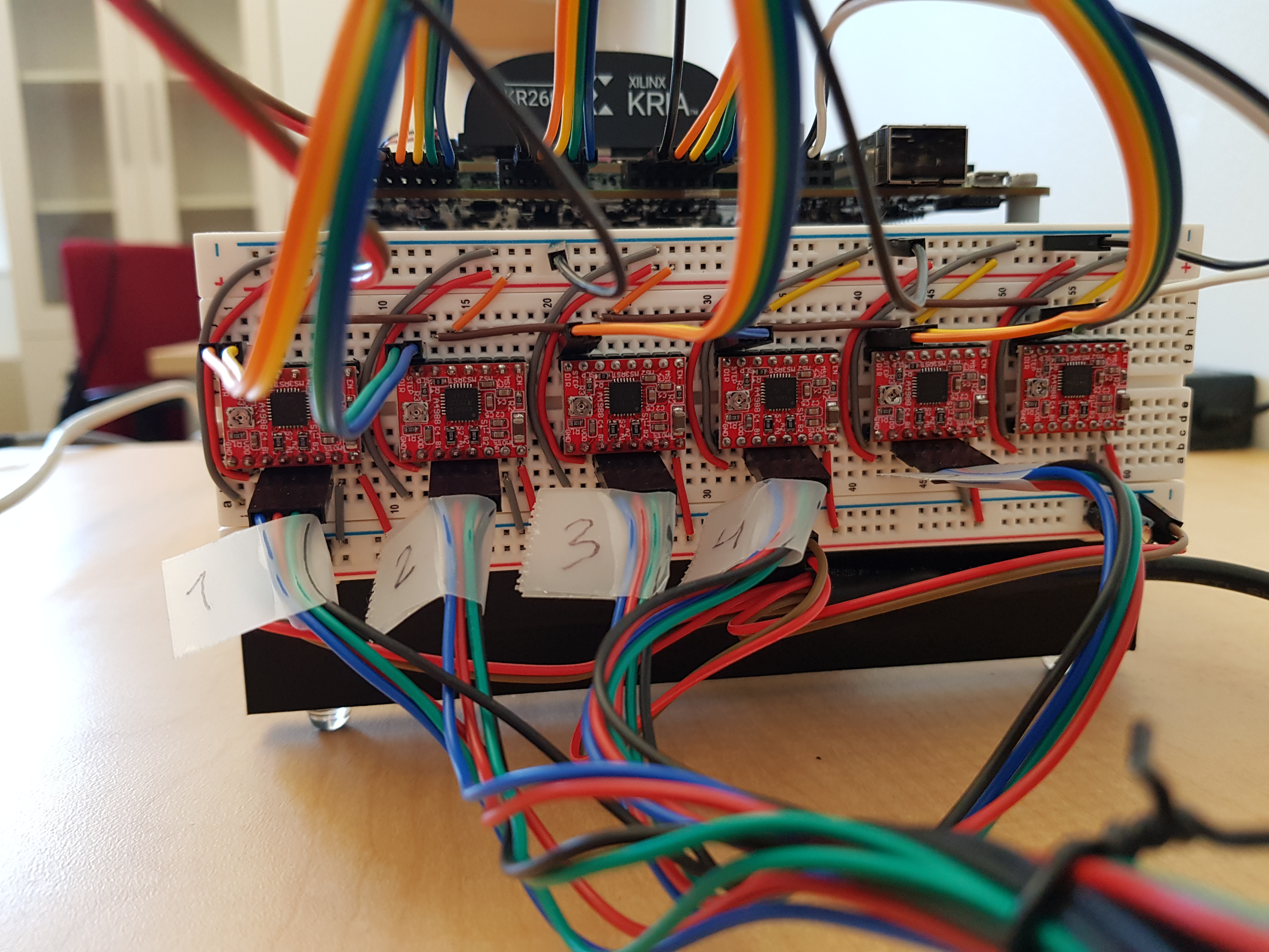 All the electronics on a single frame.